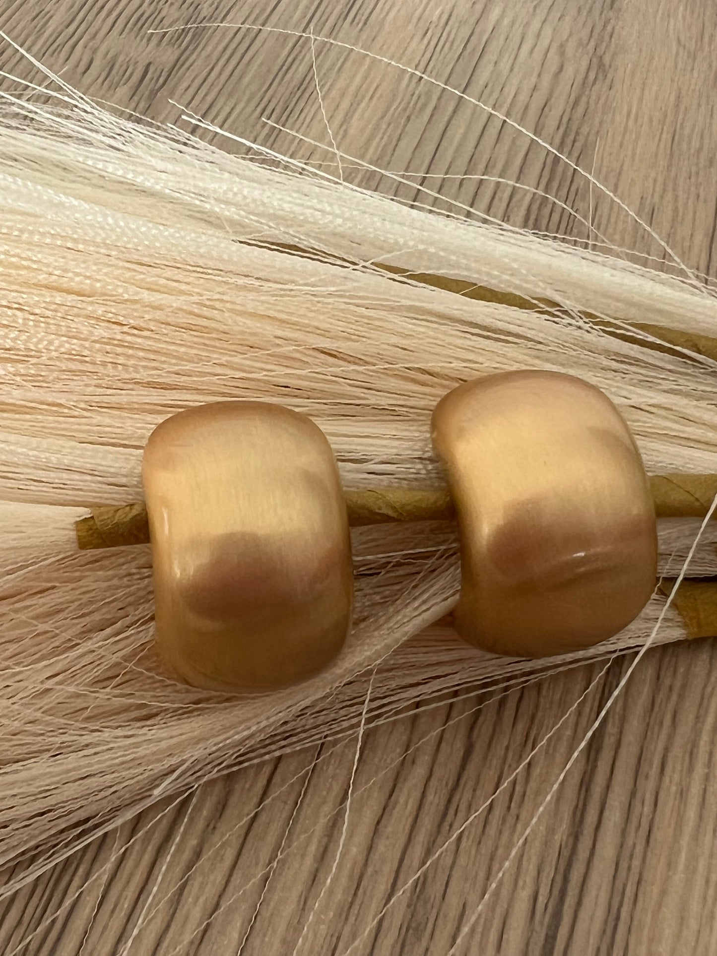 Agatha Brushed Gold Earrings