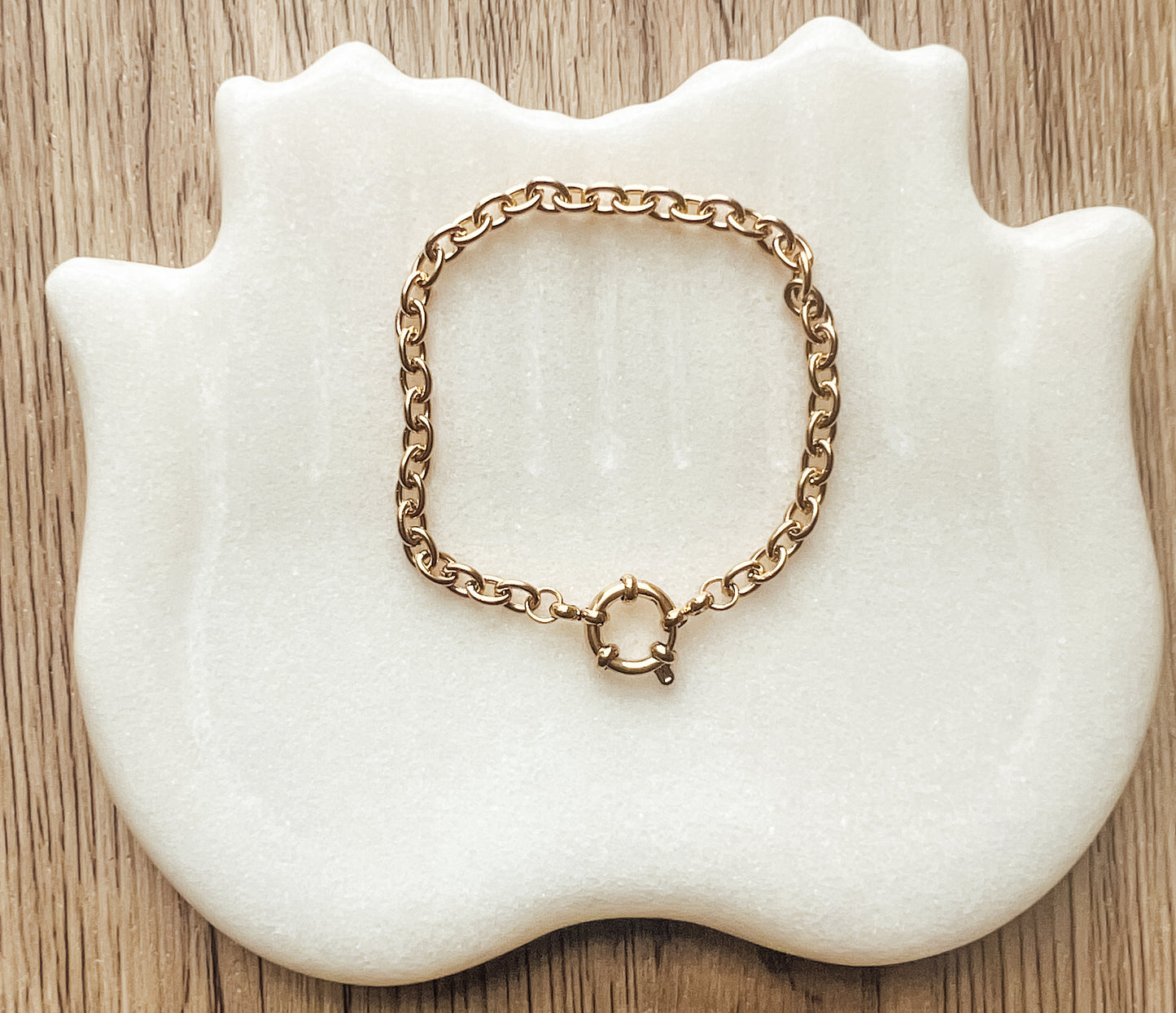 18k Gold Bracelet for Charms