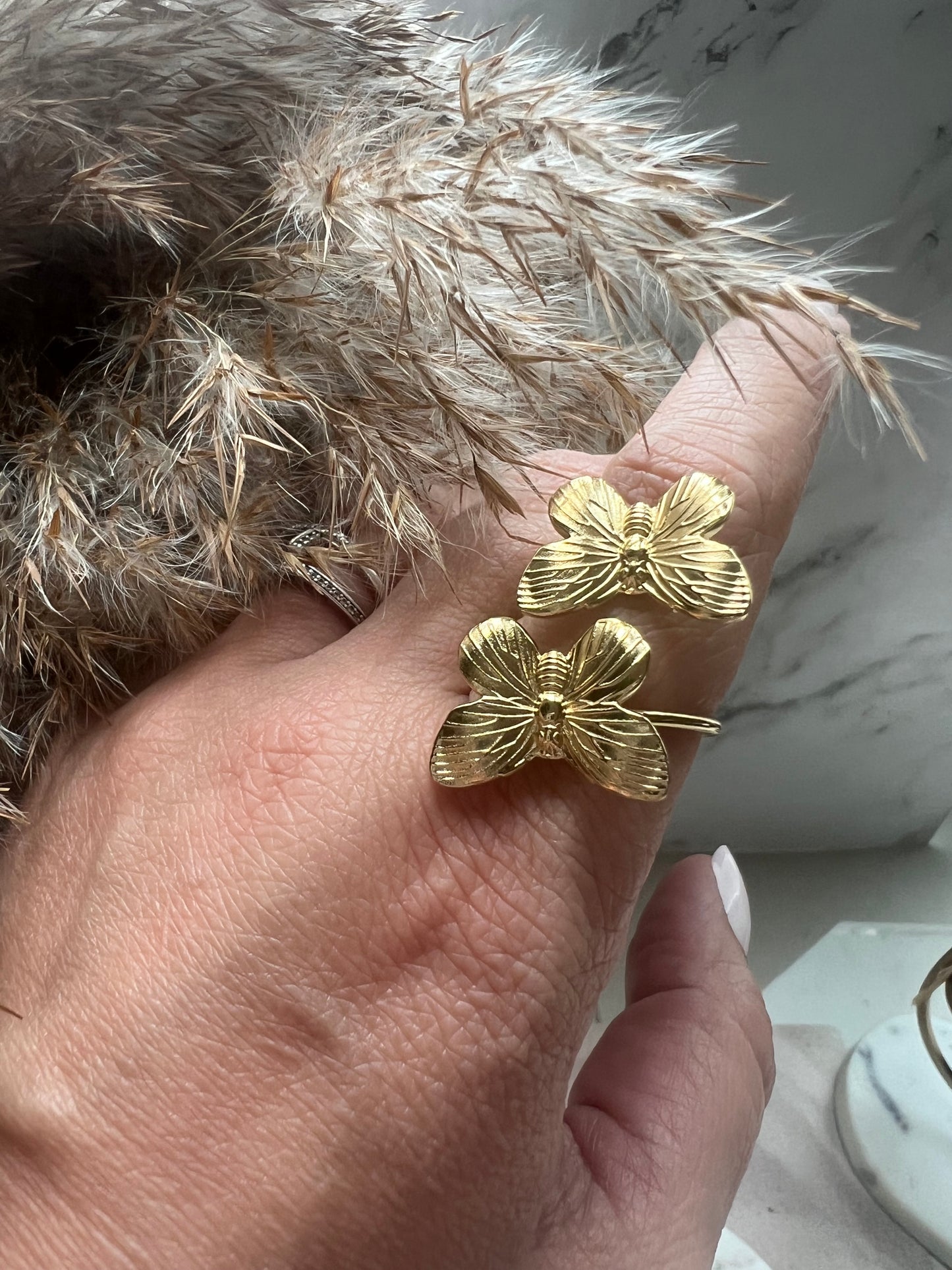 Mariposas Double Ring