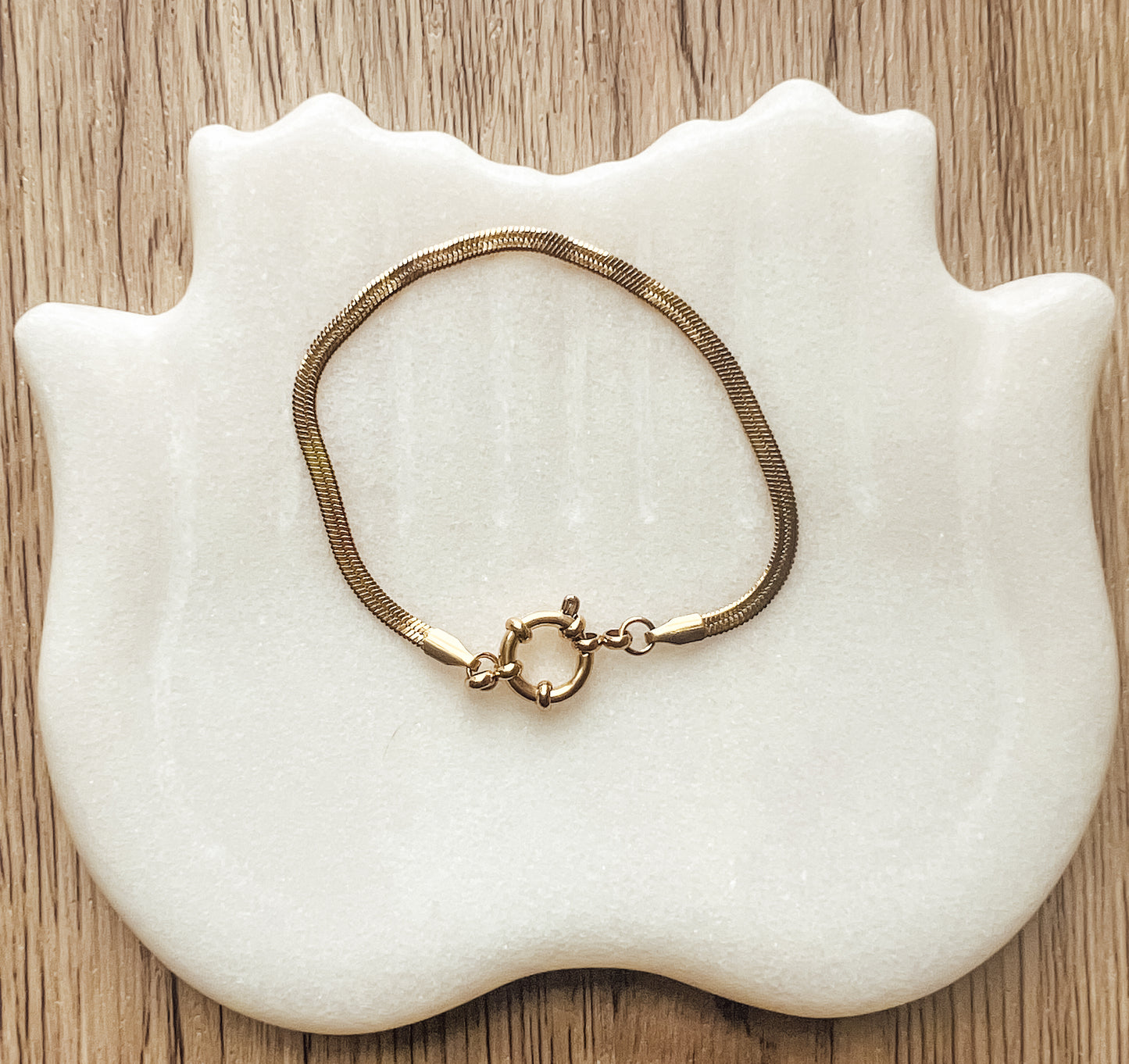18k Gold Bracelet for Charms