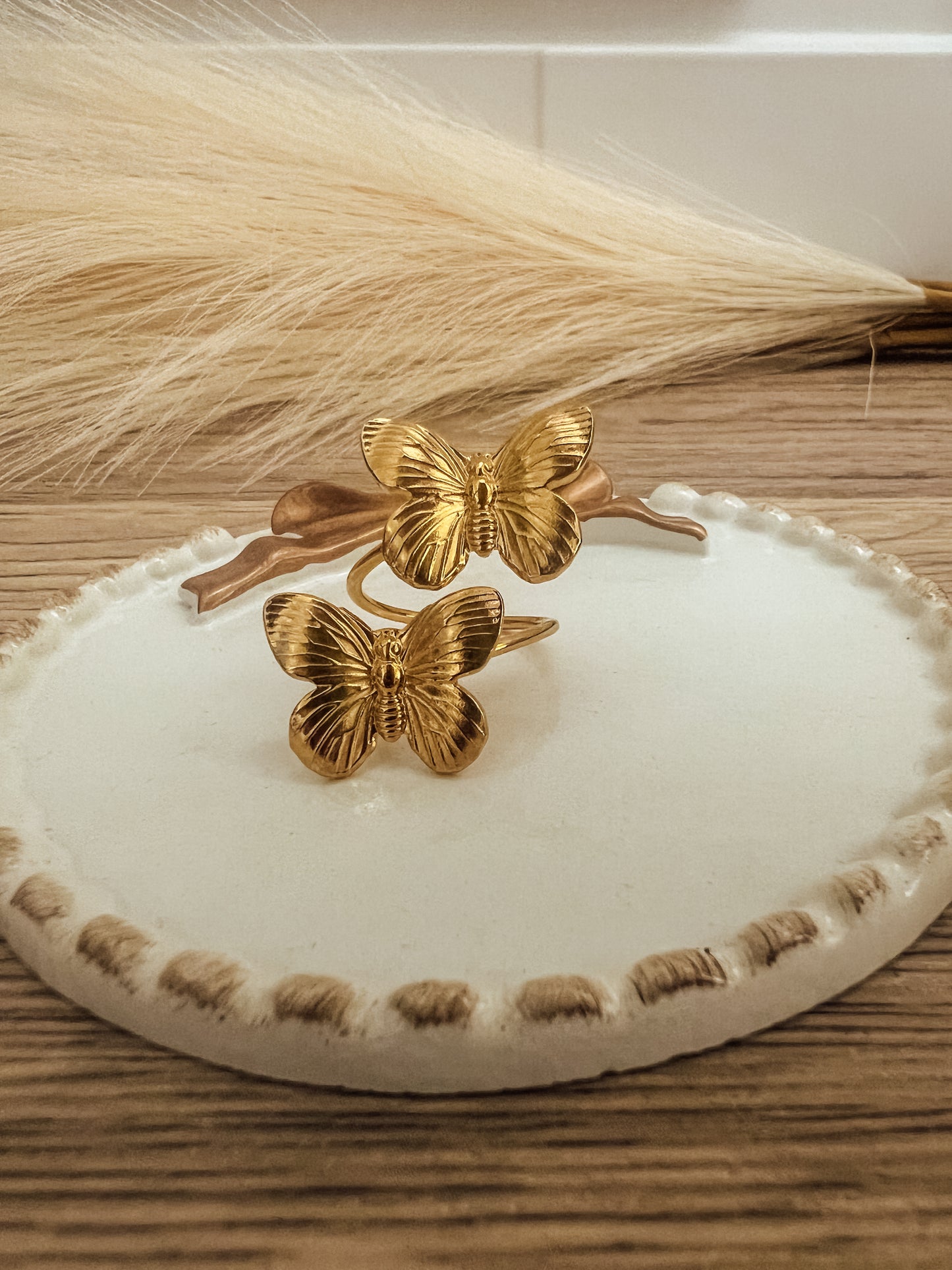 Mariposas Double Ring