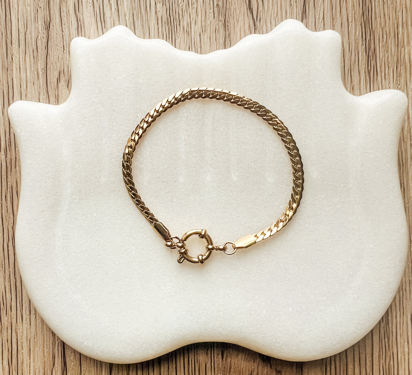 18k Gold Bracelet for Charms