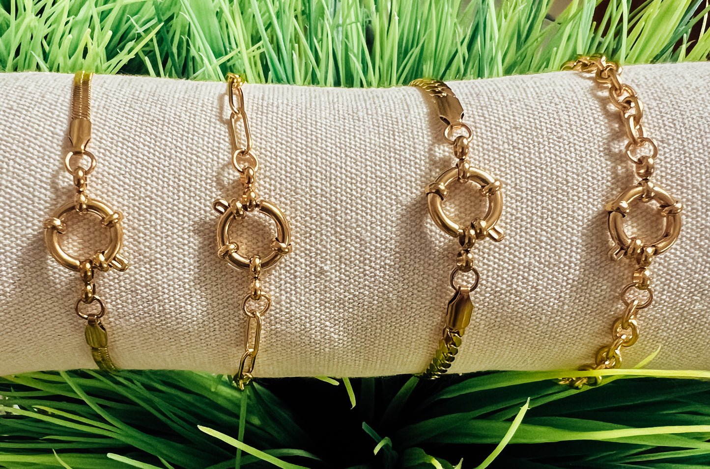 18k Gold Bracelet for Charms