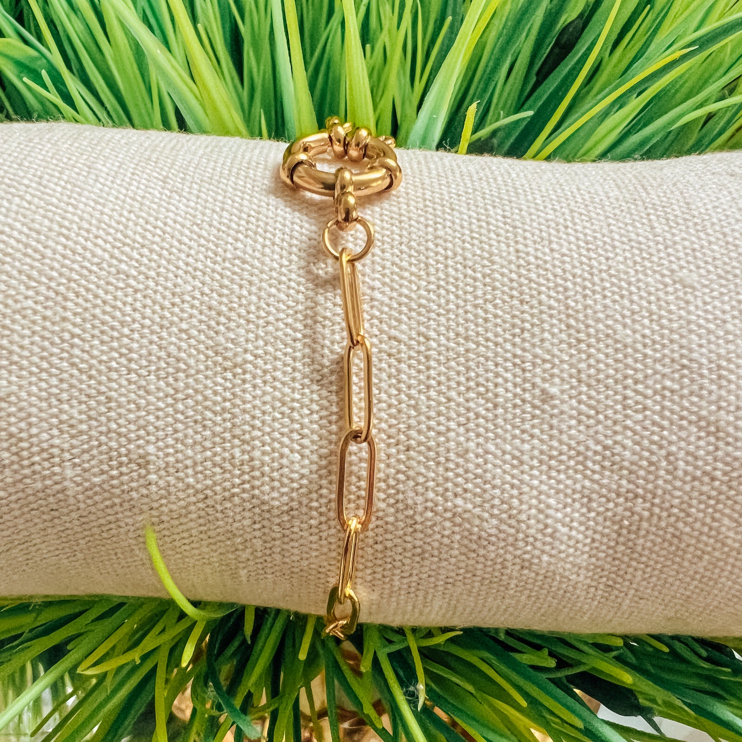 18k Gold Bracelet for Charms