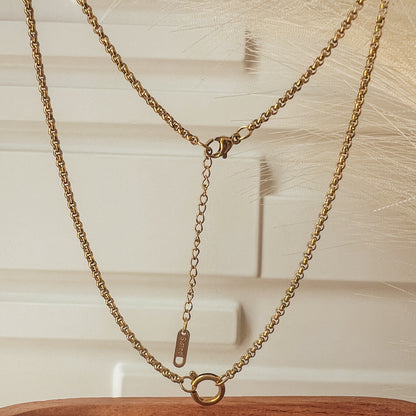 Chain Charm Necklace with Extender